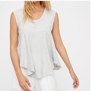 Free People heather grey Kimmy tee